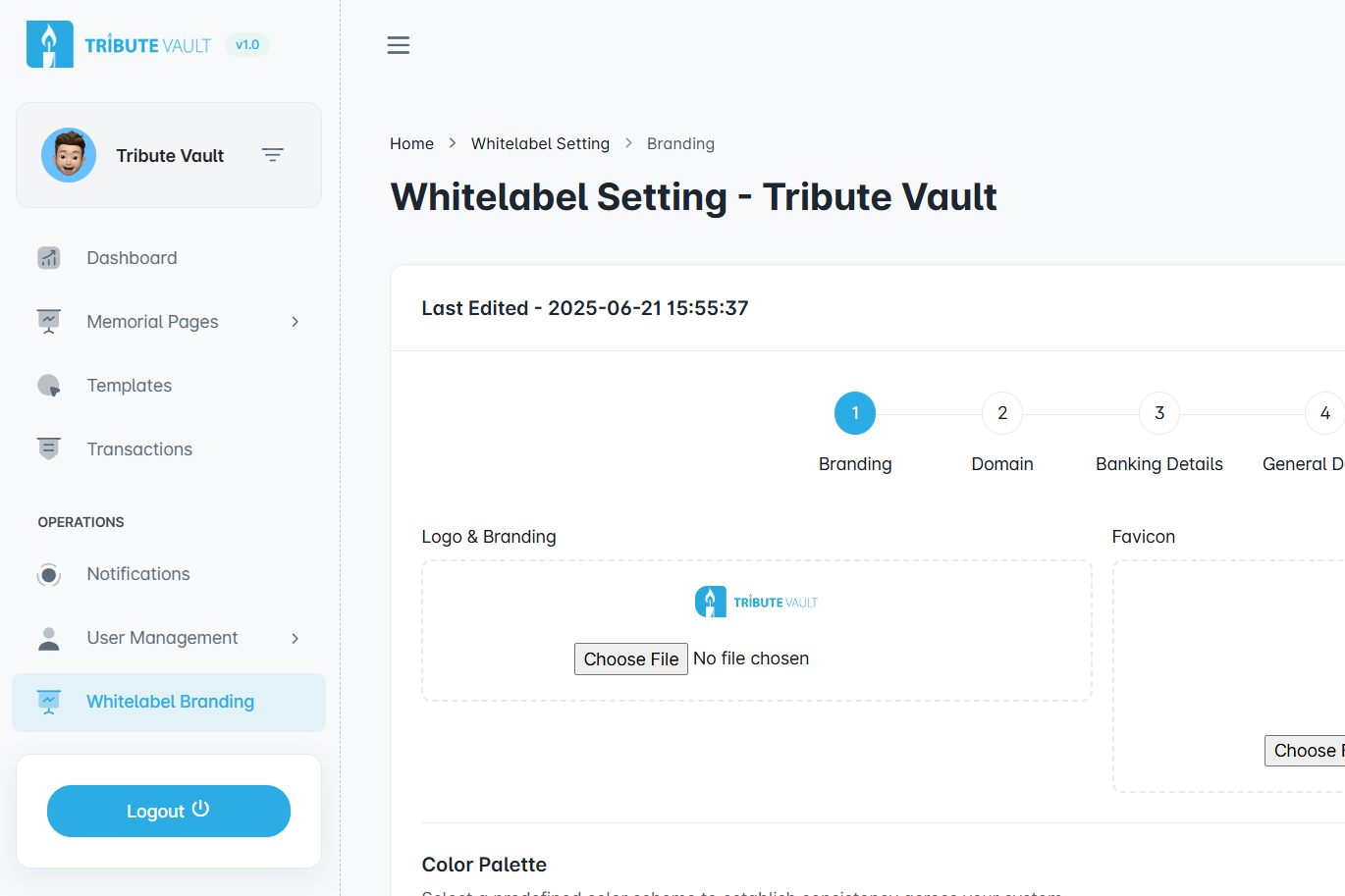 Memorial Page Example